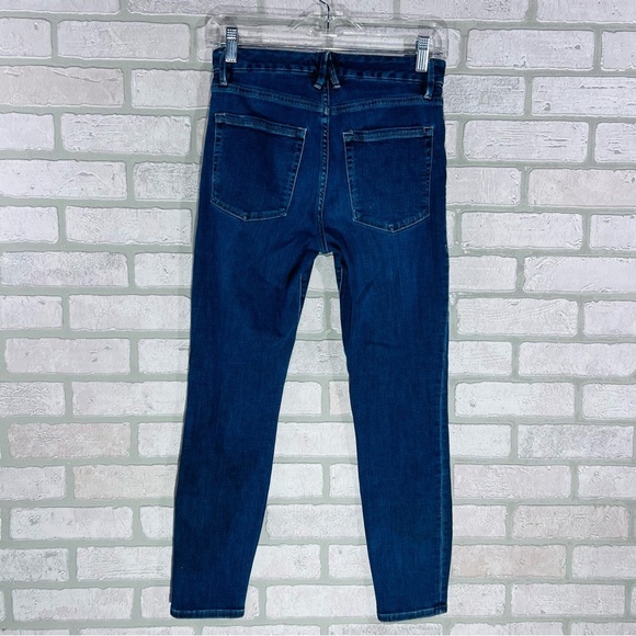 Good American Good Legs Crop Skinny High Rise Jeans in Blue 260 Wash Size 4/27 - Picture 5 of 9